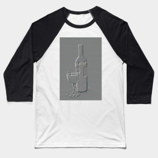 Wine in relief Baseball T-Shirt